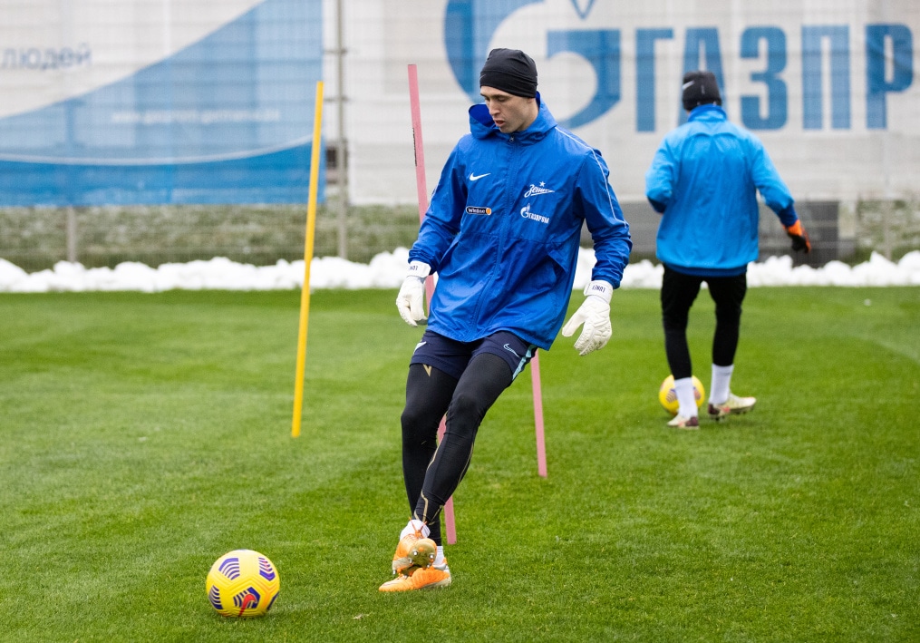 Тренировка «Зенита» перед матчем с «Ахматом»