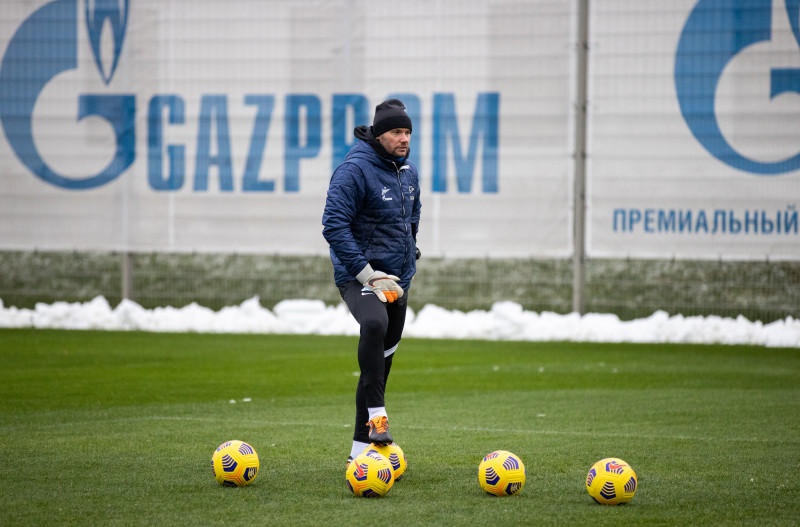 Тренировка «Зенита» перед матчем с «Ахматом»