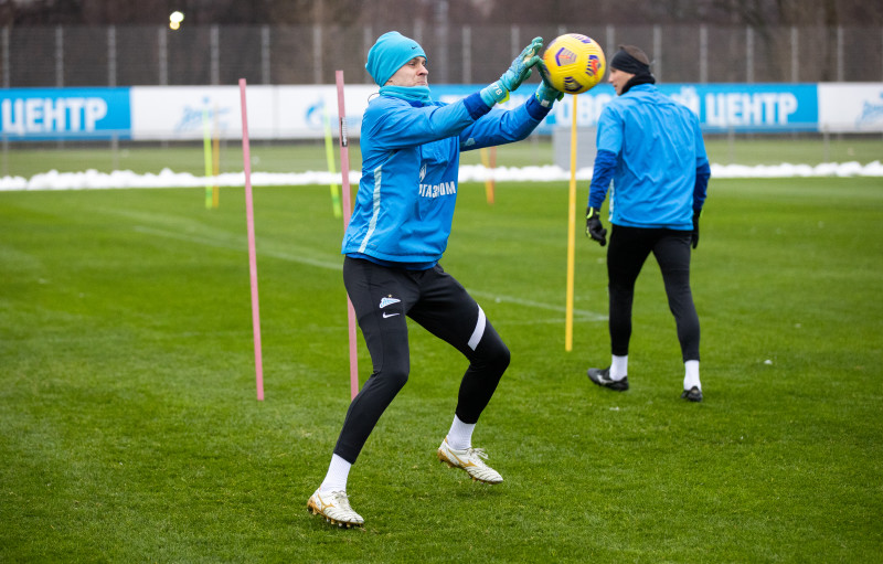 Тренировка «Зенита» перед матчем с «Ахматом»