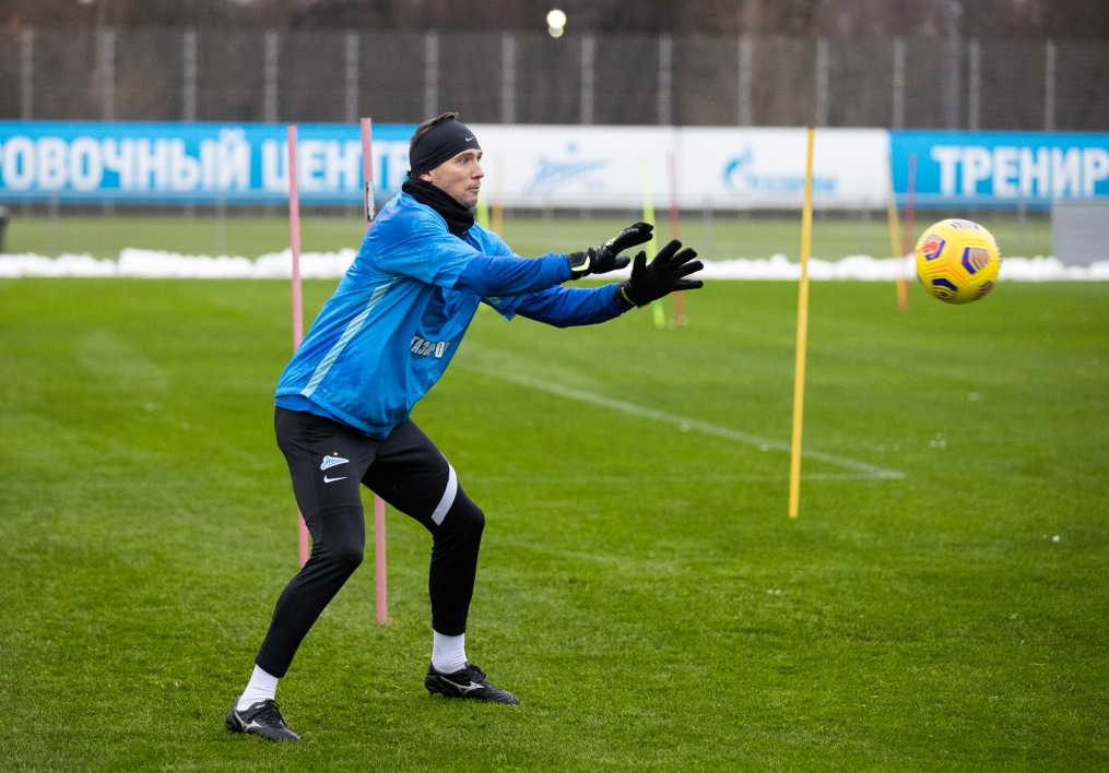 Тренировка «Зенита» перед матчем с «Ахматом»