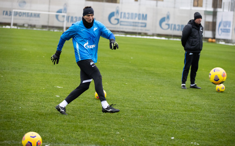 Тренировка «Зенита» перед матчем с «Ахматом»