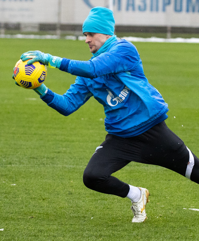 Тренировка «Зенита» перед матчем с «Ахматом»