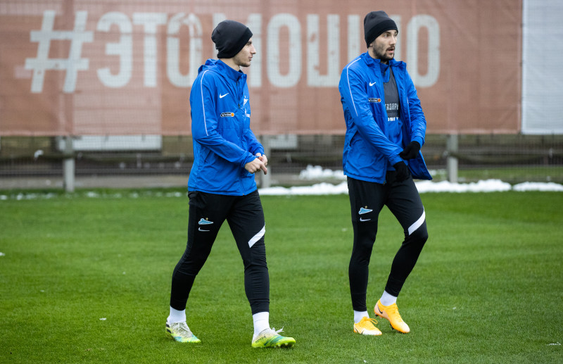 Тренировка «Зенита» перед матчем с «Ахматом»