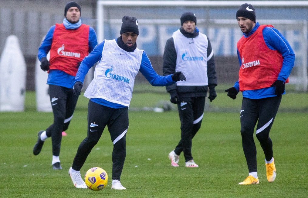 Тренировка «Зенита» перед матчем с «Ахматом»
