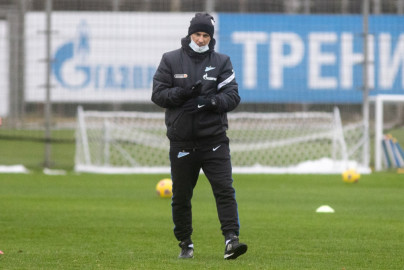 Тренировка «Зенита» перед матчем с «Ахматом»