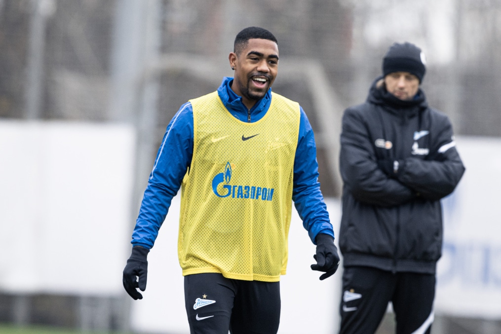 Тренировка «Зенита» перед матчем с «Ахматом»