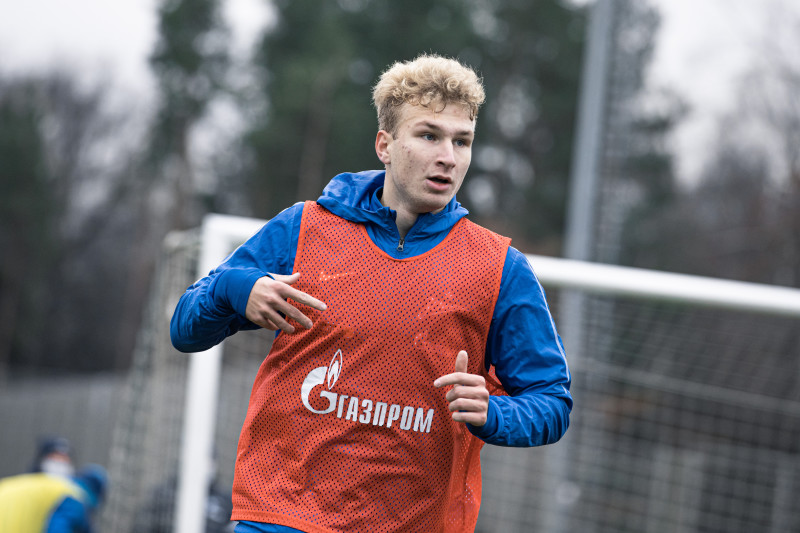 Тренировка «Зенита» перед матчем с «Ахматом»