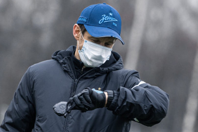 Тренировка «Зенита» перед матчем с «Ахматом»