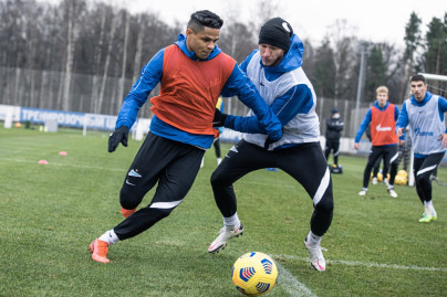 Тренировка «Зенита» перед матчем с «Ахматом»