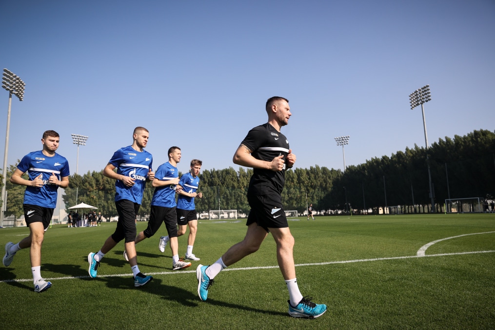 «Газпром» — тренировочные сборы «Зенита» в Дубае: 16 января, утренняя тренировка