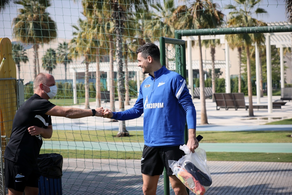 «Газпром» — тренировочные сборы «Зенита» в Дубае: 16 января, утренняя тренировка