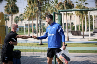 «Газпром» — тренировочные сборы «Зенита» в Дубае: 16 января, утренняя тренировка