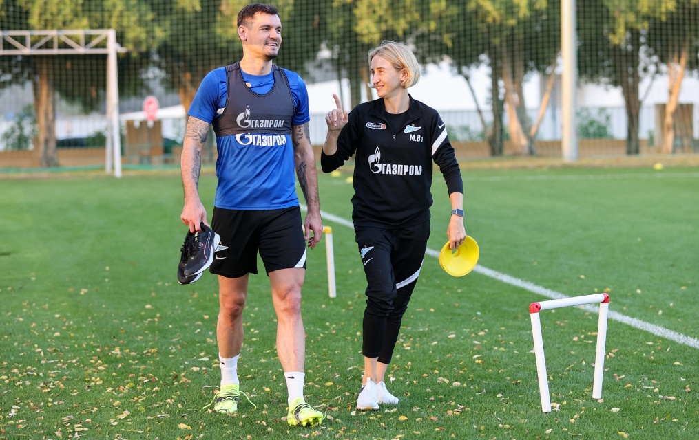 «Газпром»-тренировочные сборы «Зенита» в Дубае: 19 января, вечерняя тренировка