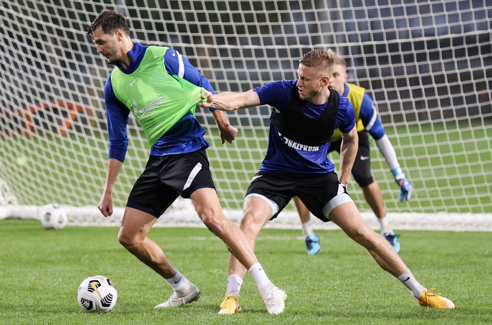 «Газпром»-тренировочные сборы «Зенита» в Дубае: 19 января, вечерняя тренировка