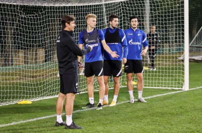 «Газпром»-тренировочные сборы «Зенита» в Дубае: 19 января, вечерняя тренировка