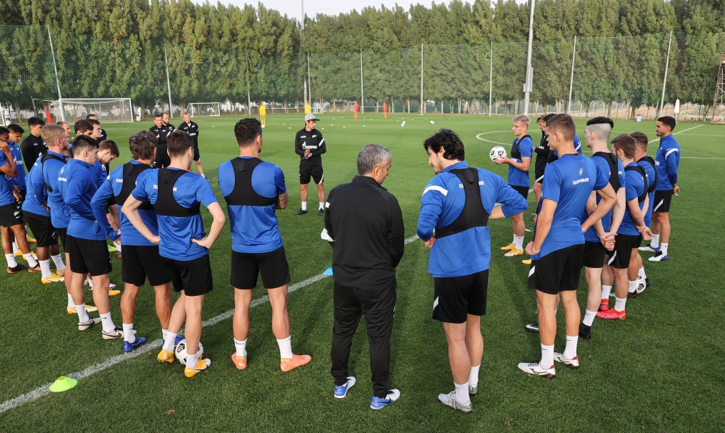 «Газпром»-тренировочные сборы «Зенита» в Дубае: 23 января, вечерняя тренировка