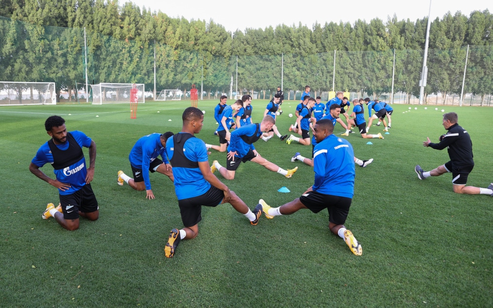 «Газпром»-тренировочные сборы «Зенита» в Дубае: 23 января, вечерняя тренировка