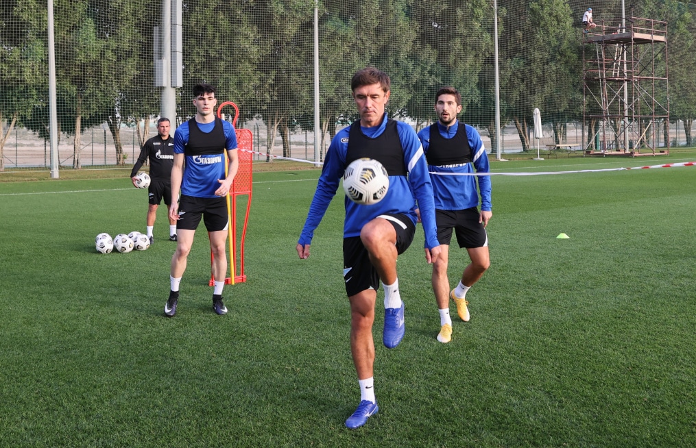 «Газпром»-тренировочные сборы «Зенита» в Дубае: 23 января, вечерняя тренировка