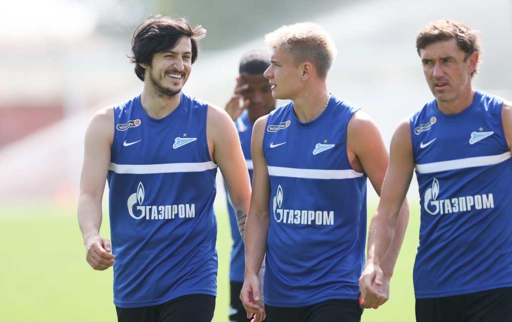 «Газпром»-тренировочные сборы «Зенита» в Дубае: 25 января, утренняя тренировка