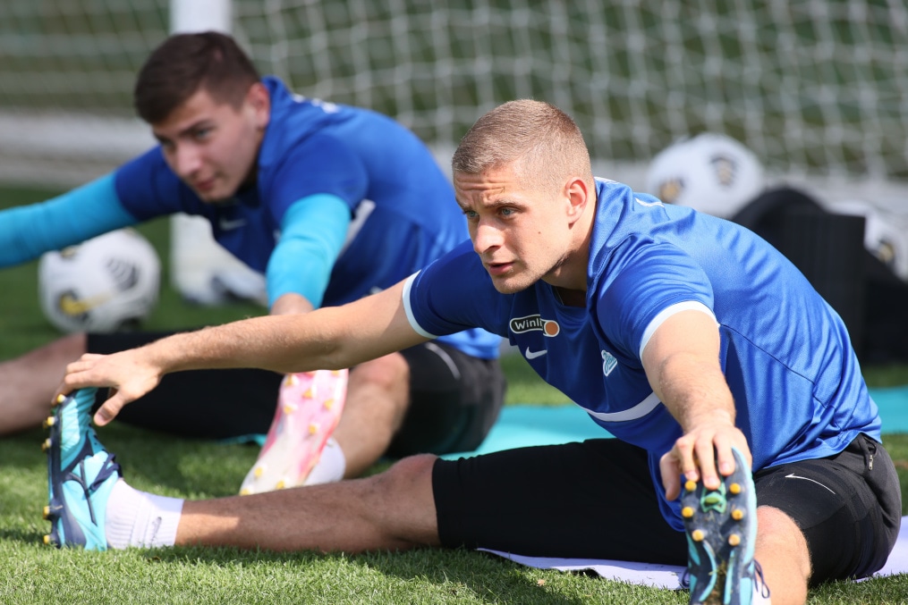 «Газпром»-тренировочные сборы «Зенита» в Дубае: 25 января, утренняя тренировка