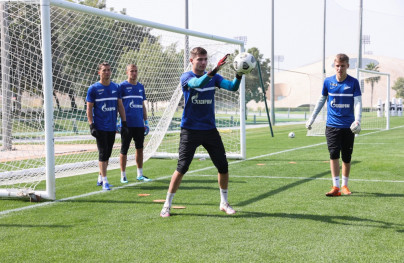 «Газпром»-тренировочные сборы «Зенита» в Дубае: 25 января, утренняя тренировка