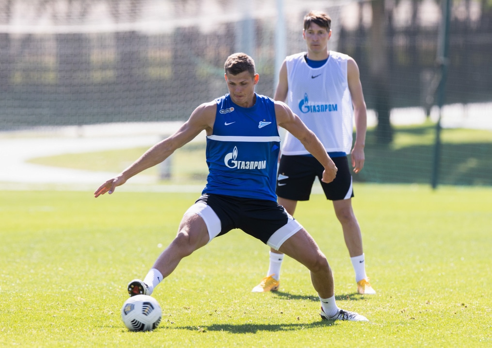 «Газпром»-тренировочные сборы «Зенита» в Дубае: 01 февраля, утренняя тренировка