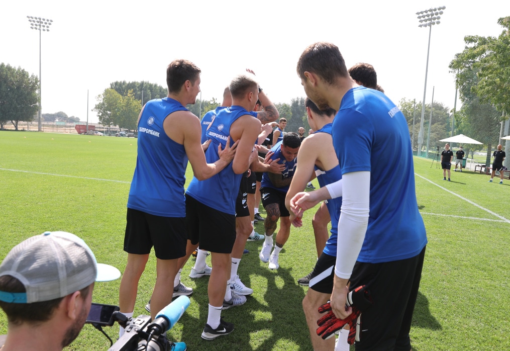 «Газпром»-тренировочные сборы «Зенита» в Дубае: 10 февраля, утренняя тренировка