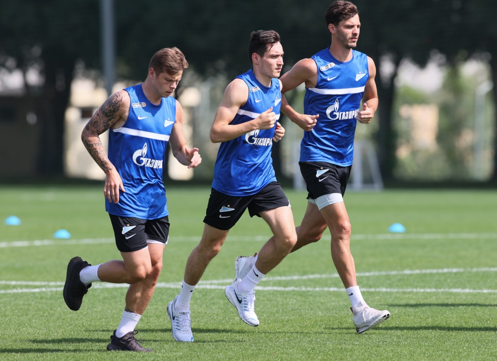 «Газпром»-тренировочные сборы «Зенита» в Дубае: 10 февраля, утренняя тренировка