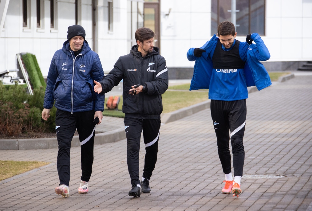 Тренировка «Зенита» перед матчем с «Химками»