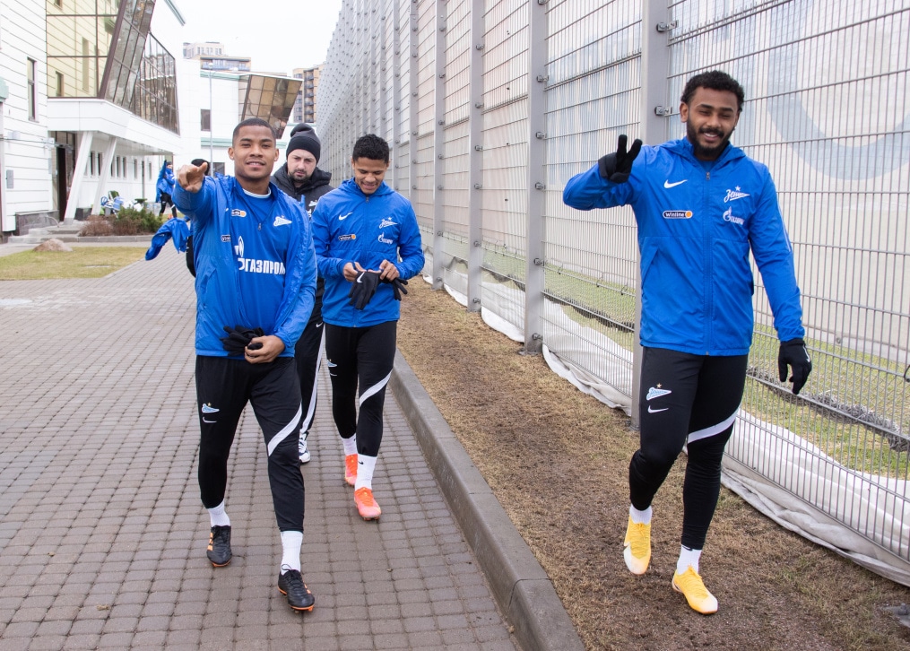 Тренировка «Зенита» перед матчем с «Химками»