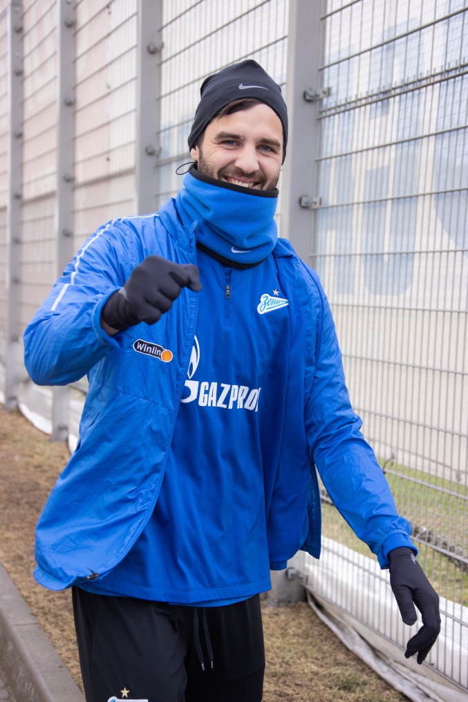 Тренировка «Зенита» перед матчем с «Химками»