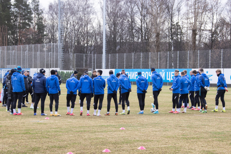 Тренировка «Зенита» перед матчем с «Химками»