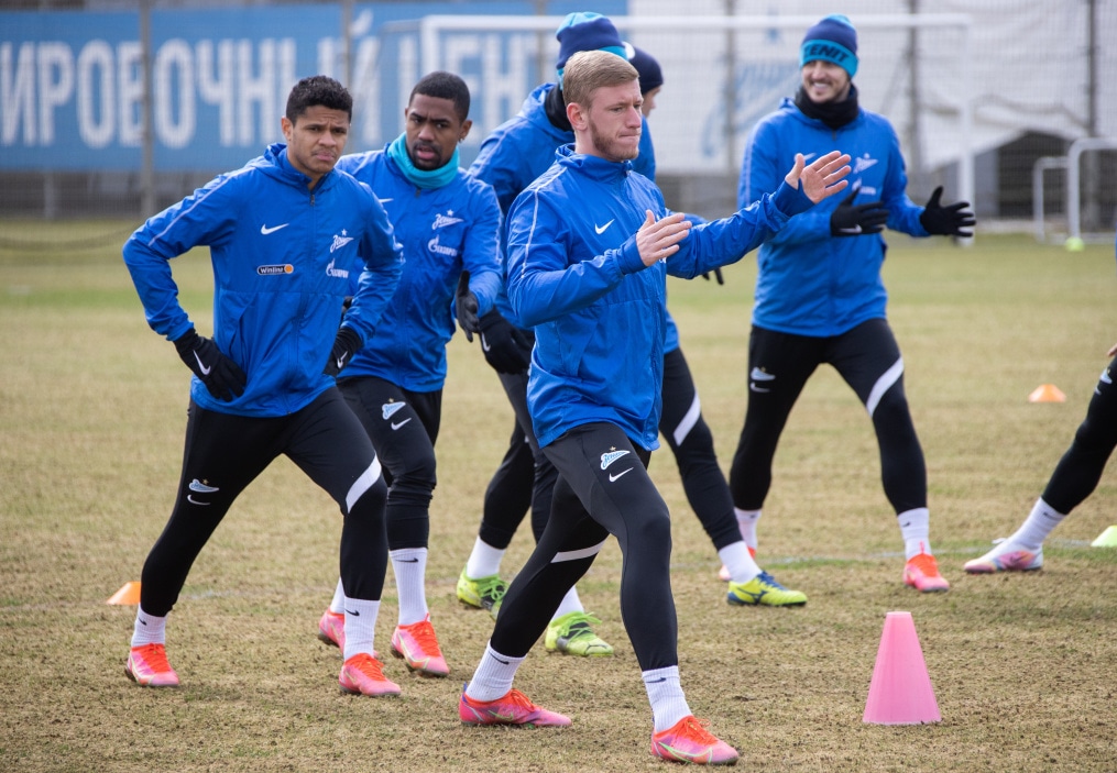 Тренировка «Зенита» перед матчем с «Химками»