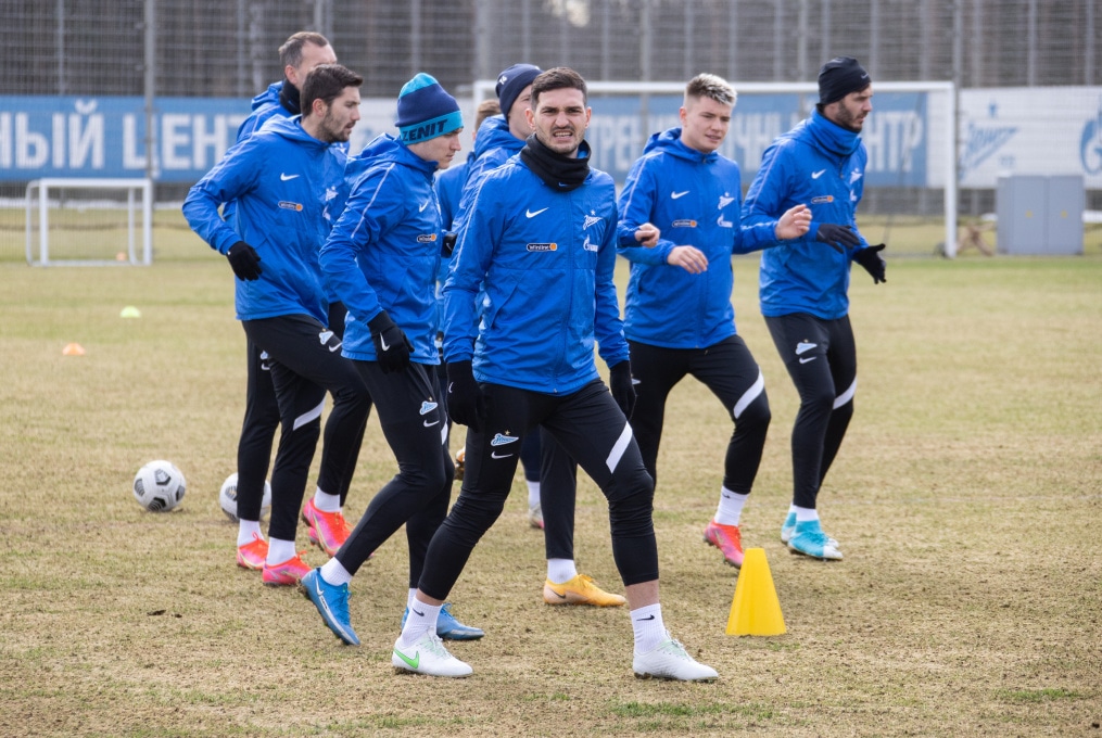 Тренировка «Зенита» перед матчем с «Химками»