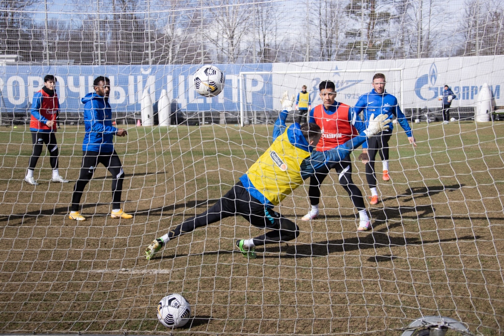 Тренировка «Зенита» перед матчем с «Химками»