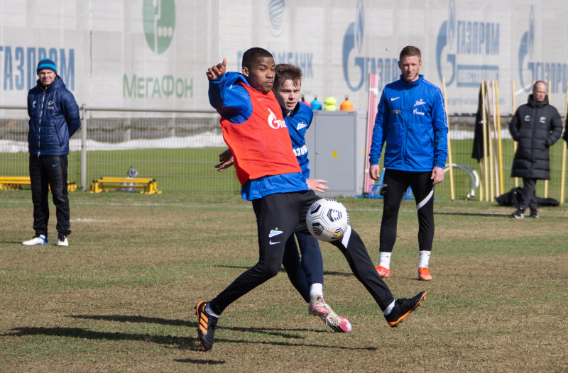 Тренировка «Зенита» перед матчем с «Химками»