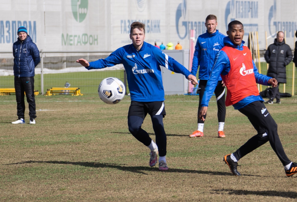 Тренировка «Зенита» перед матчем с «Химками»
