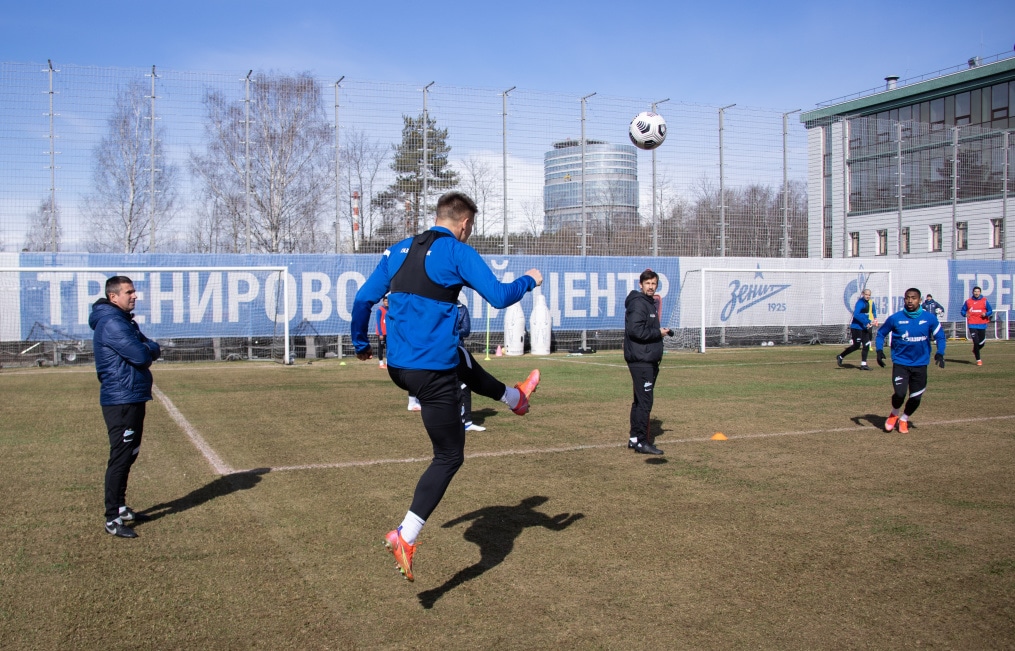 Тренировка «Зенита» перед матчем с «Химками»