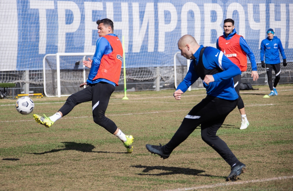 Тренировка «Зенита» перед матчем с «Химками»
