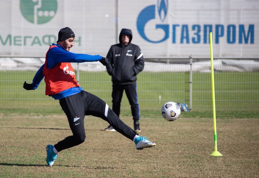 Тренировка «Зенита» перед матчем с «Химками»
