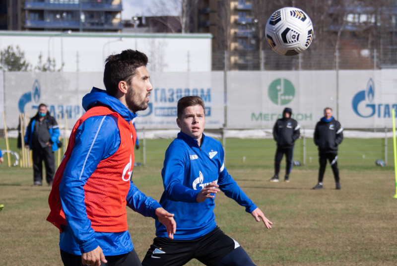 Тренировка «Зенита» перед матчем с «Химками»