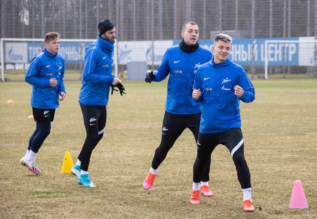 Тренировка «Зенита» перед матчем с «Химками»