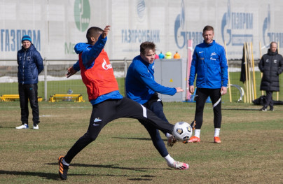 Тренировка «Зенита» перед матчем с «Химками»