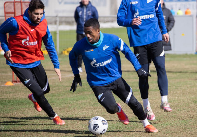 Тренировка «Зенита» перед матчем с «Химками»