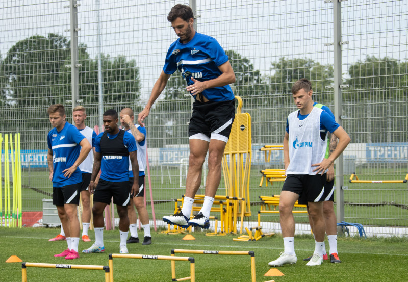 Первые «Газпром»-тренировочные сборы «Зенита»: 24 июня, утреняя тренировка