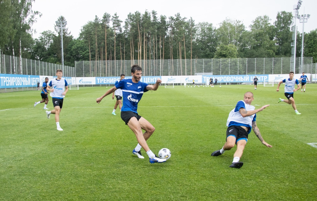 Первые «Газпром»-тренировочные сборы «Зенита»: 24 июня, утреняя тренировка