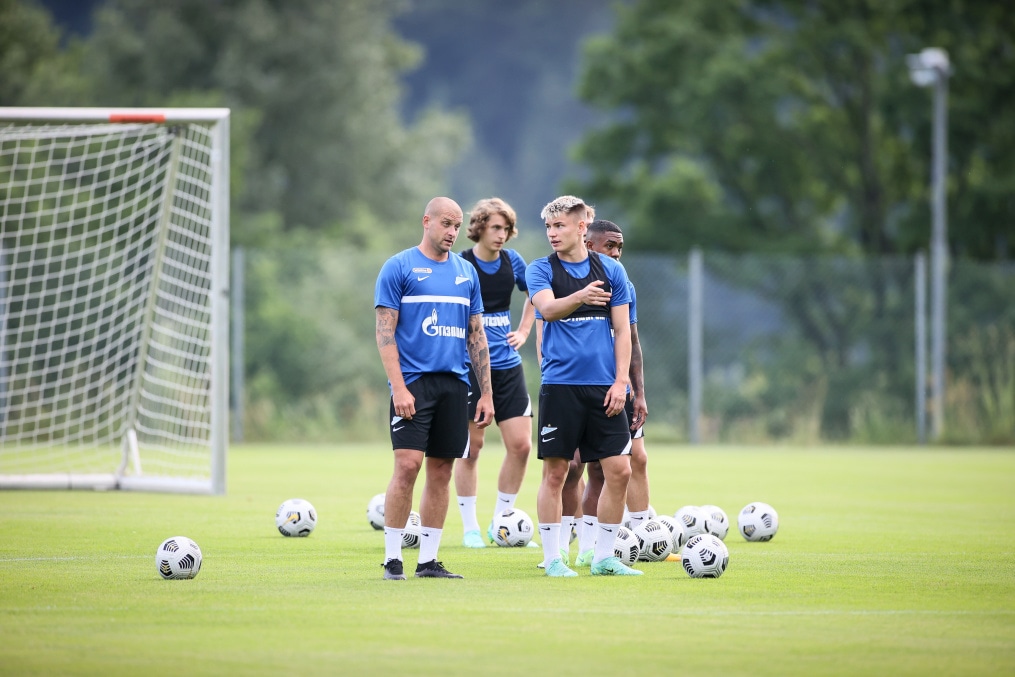 «Газпром» — тренировочные сборы в Австрии: 29 июня, вечерняя тренировка