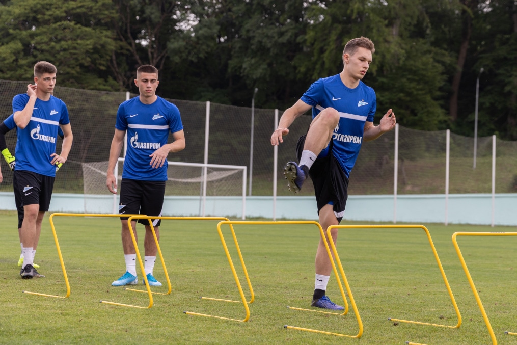 «Газпром» — тренировочные сборы «Зенита»-2 в Железноводске: 3 июля, вечерняя тренировка