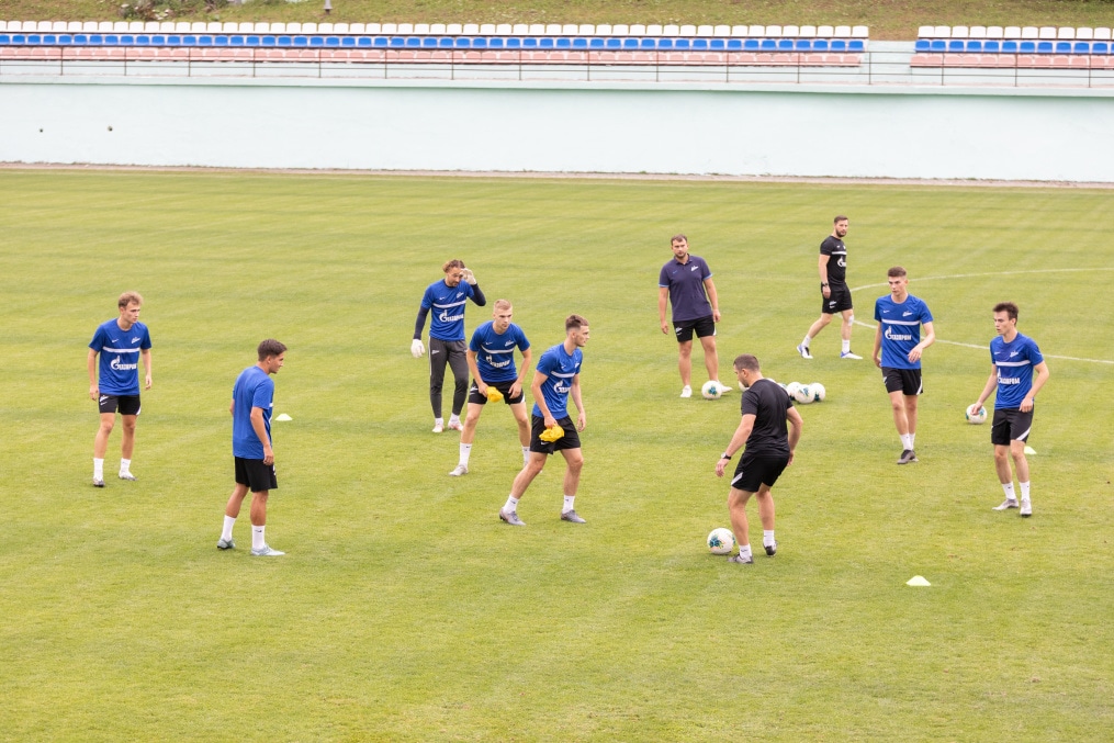 «Газпром» — тренировочные сборы «Зенита»-2 в Железноводске: 3 июля, вечерняя тренировка