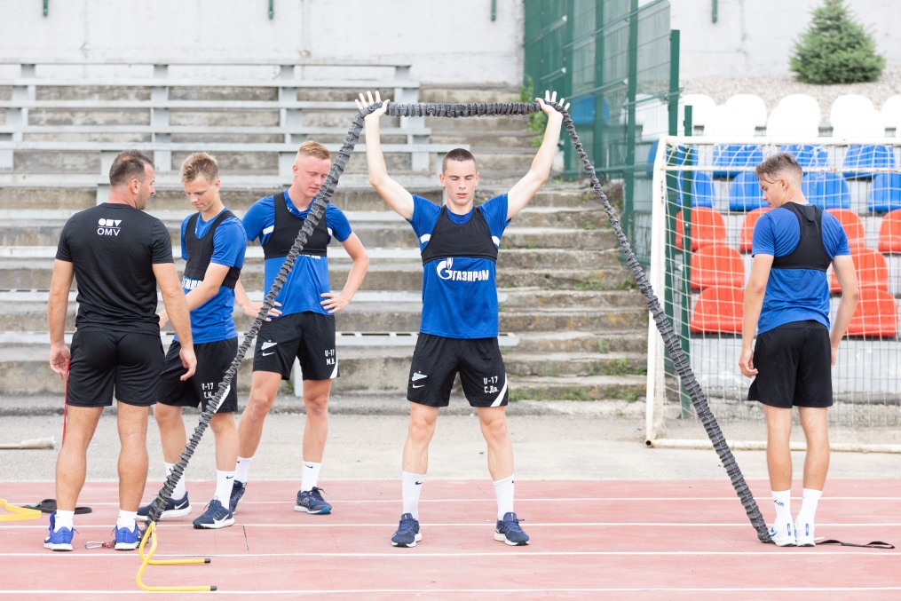 «Газпром» — тренировочные сборы «Зенита»-м в в Ставропольском крае: 4 июля, вечерняя тренировка